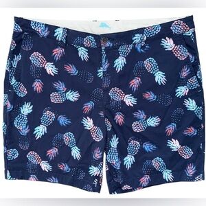 Tommy Bahama Alotta Colada Stretch Shorts Size 40‎ Blue Pineapple 8" Inseam NWT